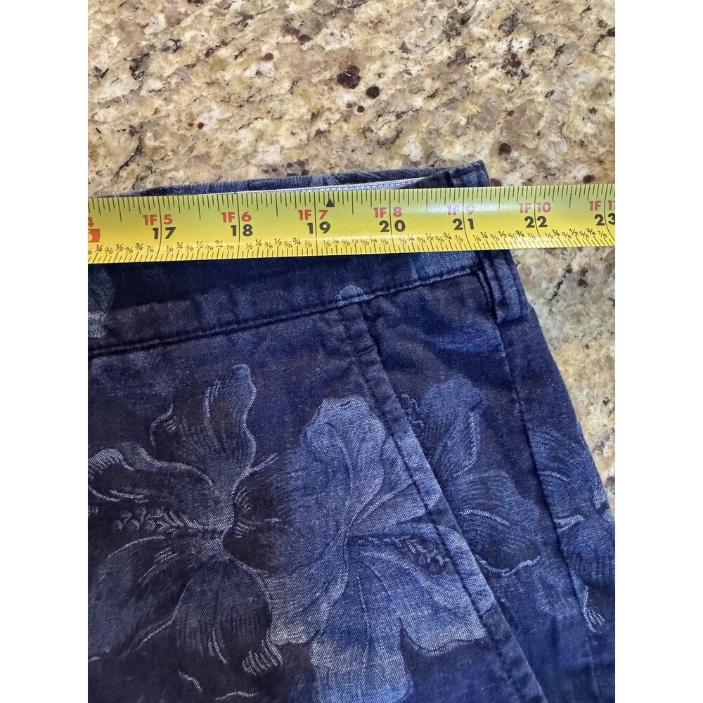 Polo Ralph Lauren Floral Shorts Mens 42 Classic Fit Hibiscus Blue Coastal Preppy - Picture 7 of 8